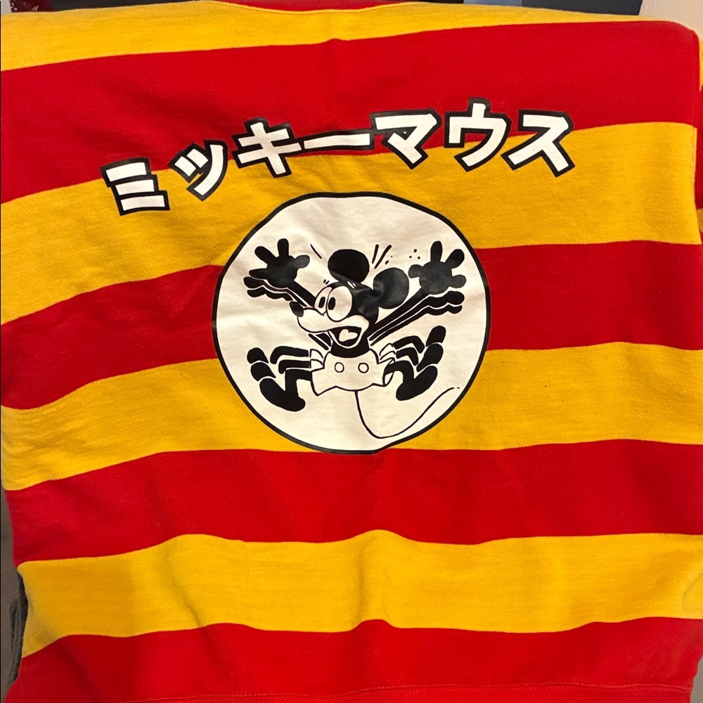 Disney Red sweatshirt with Mickey Graphic forever 21 mens vintage